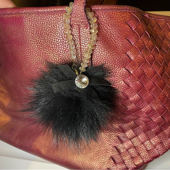 2for$10 Crystal Fluffy Bag Charm - Picture 2 of 7